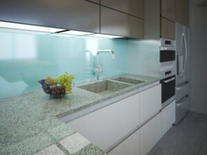 Panel ścienny szklany do kuchni